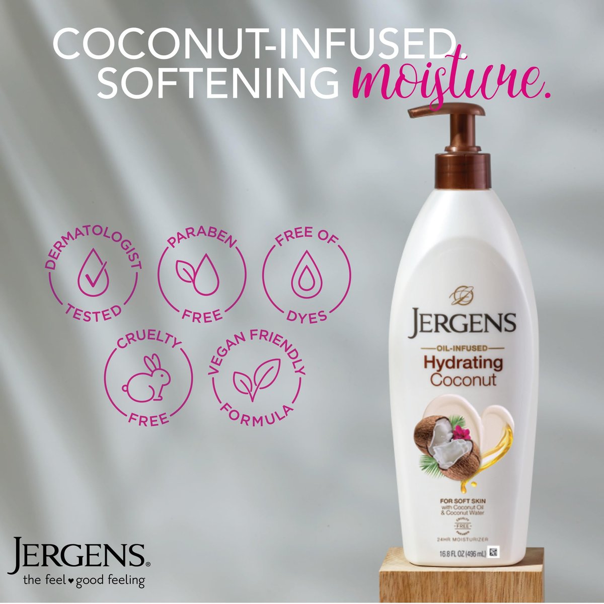 Jergens Hydrating Coconut Body Lotion – 3-Pack of 16.8 oz Bottles for Dry Skin Relief with Coconut Oil - görsel 7