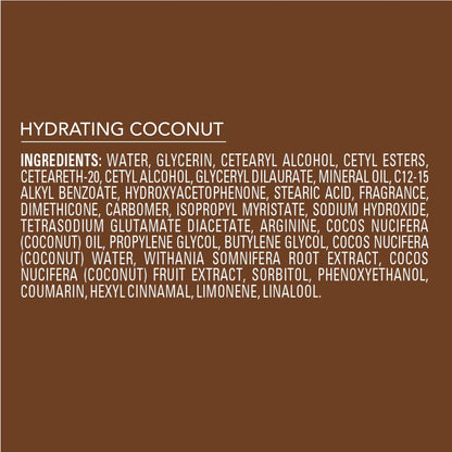 Jergens Hydrating Coconut Body Lotion – 3-Pack of 16.8 oz Bottles for Dry Skin Relief with Coconut Oil