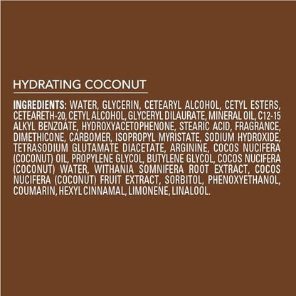 Jergens Hydrating Coconut Body Lotion – 3-Pack of 16.8 oz Bottles for Dry Skin Relief with Coconut Oil