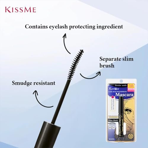 Heroine Make Mascara Base – Clear Lash Primer for Curl, Volume & Length with Argan Oil, Camellia Oil & Squalane | Transparent Mascara Primer | Made in Japan Avelisse