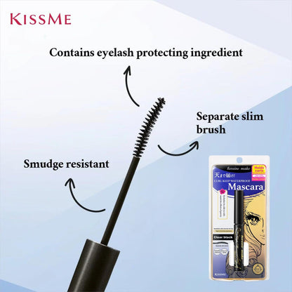 Heroine Make Mascara Base – Clear Lash Primer for Curl, Volume & Length with Argan Oil, Camellia Oil & Squalane | Transparent Mascara Primer | Made in Japan Avelisse