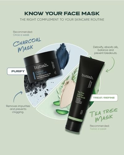 Buttah Skin Tea Tree & Aloe Exfoliating Scrub 3oz - Multi-Tasking Cleanser for Men & Women - Black-Owned Skincare Avelisse
