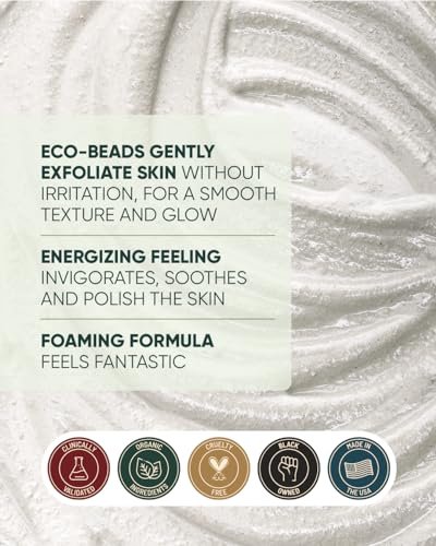 Buttah Skin Tea Tree & Aloe Exfoliating Scrub 3oz - Multi-Tasking Cleanser for Men & Women - Black-Owned Skincare Avelisse