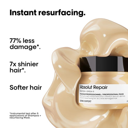L'Oréal Professionnel Paris Absolut Repair Hair Mask – Nourishing Protein Treatment for Dry & Damaged Hair, 250ml Avelisse