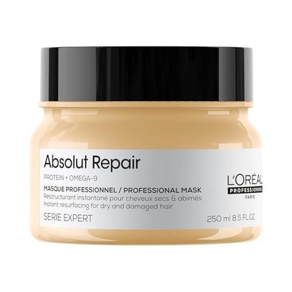 L'Oréal Professionnel Paris Absolut Repair Hair Mask – Nourishing Protein Treatment for Dry & Damaged Hair, 250ml Avelisse