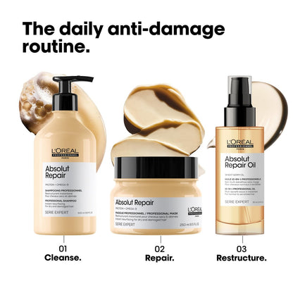 L'Oréal Professionnel Paris Absolut Repair Hair Mask – Nourishing Protein Treatment for Dry & Damaged Hair, 250ml Avelisse
