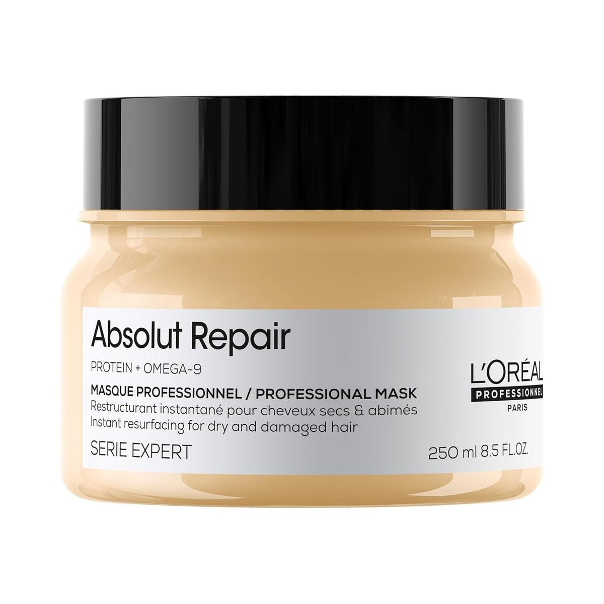 L'Oréal Professionnel Paris Absolut Repair Hair Mask – Nourishing Protein Treatment for Dry & Damaged Hair, 250ml Avelisse