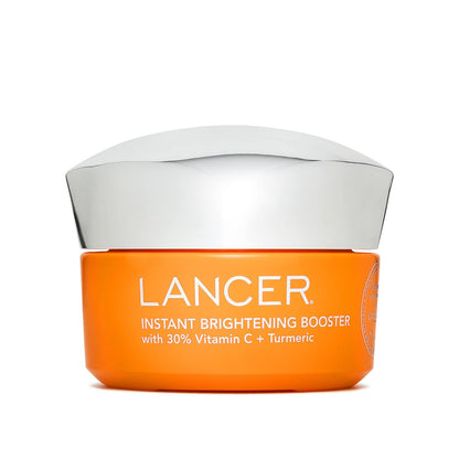 Lancer Skincare Instant Brightening Booster with 30% Vitamin C and Turmeric - Exfoliating Anti-Aging Night Cream, 1.7 oz