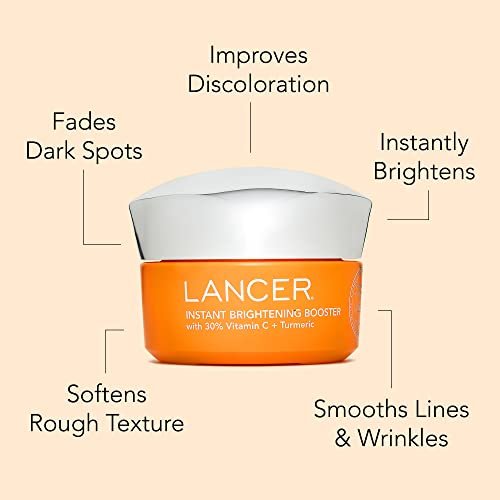 Lancer Skincare Instant Brightening Booster with 30% Vitamin C and Turmeric - Exfoliating Anti-Aging Night Cream, 1.7 oz - görsel 12