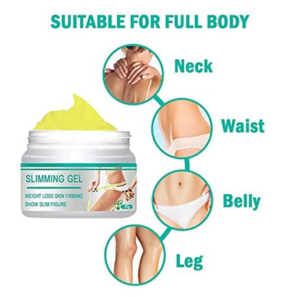 Slimming Cream for Belly, Arms, Legs – Ginger Fat Burning & Firming Massage Gel (50g)