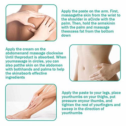 Slimming Cream for Belly, Arms, Legs – Ginger Fat Burning & Firming Massage Gel (50g)