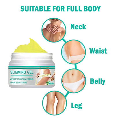 Slimming Cream for Belly, Arms, Legs – Ginger Fat Burning & Firming Massage Gel (50g)