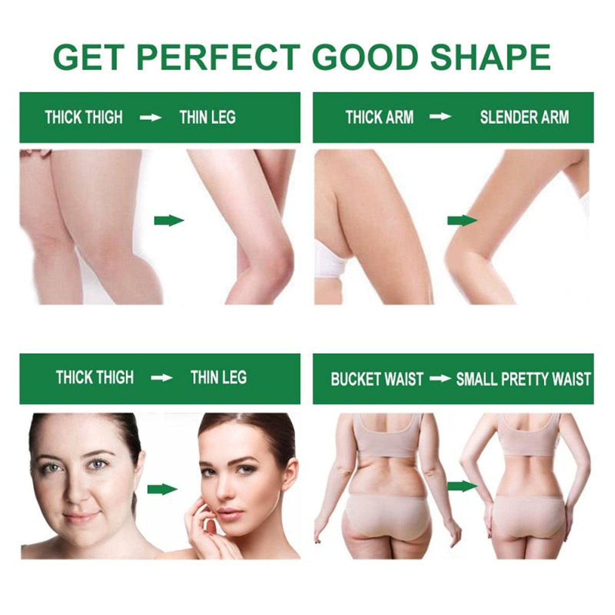 Slimming Cream for Belly, Arms, Legs – Ginger Fat Burning & Firming Massage Gel (50g) - görsel 13