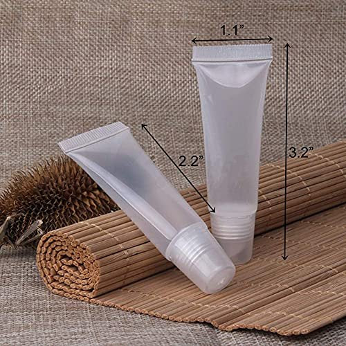 6-Pack Clear Empty Lip Gloss Tubes – 8ml Refillable Mini Cosmetic Containers for DIY Lip Balm, Travel & Makeup - görsel 10