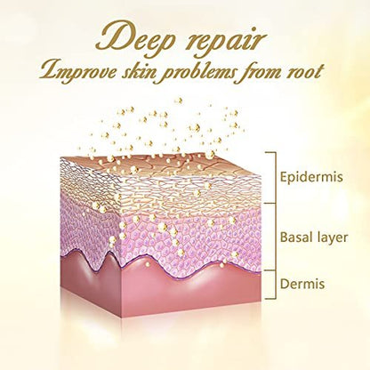 Jakuva 24K Gold Gel Facial Mask – Collagen Face Mask for Moisturizing, Anti-Wrinkle & Hydration (15 Pack) Avelisse