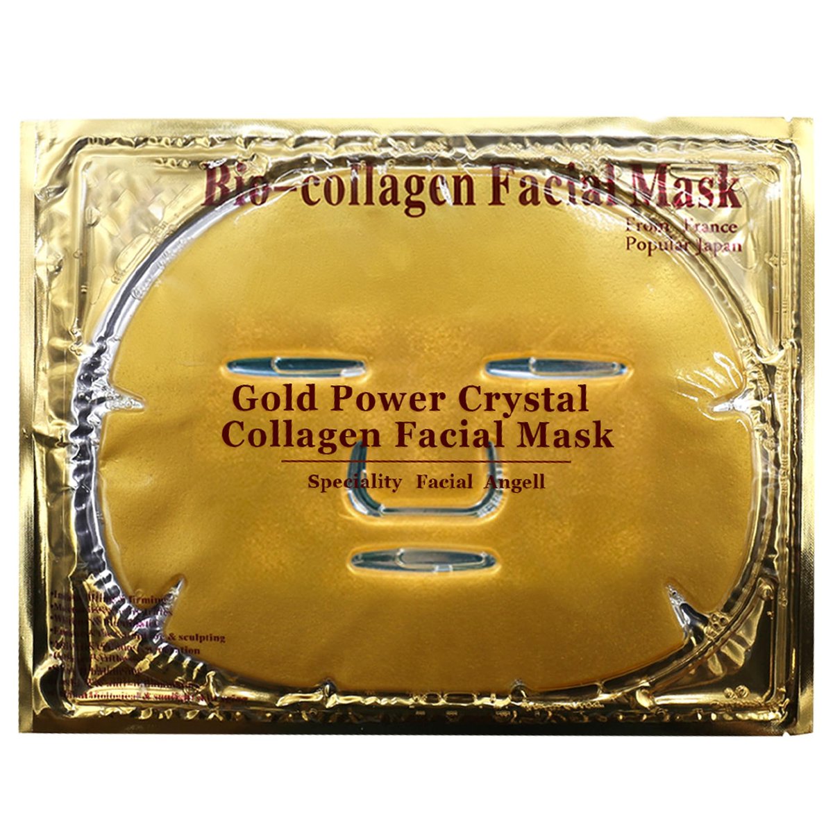 Jakuva 24K Gold Gel Facial Mask – Collagen Face Mask for Moisturizing, Anti-Wrinkle & Hydration (15 Pack) Avelisse
