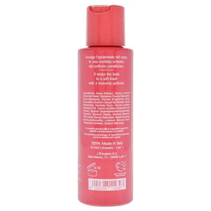 L'Erbolario Coconut Bath Cream – Hydrating Body Wash with Glycerine, Nourishing & Balancing, Paraben & Sulfate Free, 3.4 oz