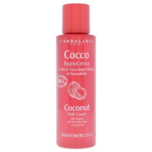 L'Erbolario Coconut Bath Cream – Hydrating Body Wash with Glycerine, Nourishing & Balancing, Paraben & Sulfate Free, 3.4 oz - görsel 2