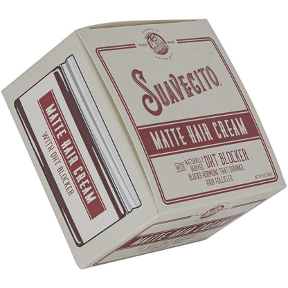 Suavecito Matte Hair Cream with DHT Blocker – Light Hold, Low Shine, Thinning Hair Styling (4 oz) Avelisse