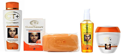 CT+ Clear Therapy Extra Lightening Skin Care Set - Cream, Lotion, Soap & Serum Avelisse