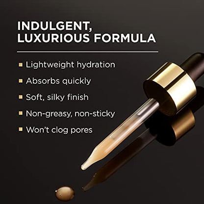 L'Oreal Paris Age Perfect Anti-Aging Midnight Face Serum – 1 oz with Eye Cream Sample Avelisse