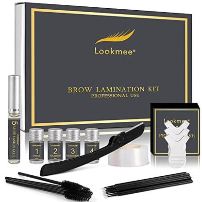 Lookmee 5-in-1 Lash Lift & Eyebrow Lamination Kit - Professional DIY Eyelash Curler & Perm Kit, At-Home Long Lasting Salon Results, Beginner Friendly Avelisse