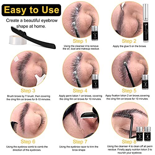 Lookmee 5-in-1 Lash Lift & Eyebrow Lamination Kit - Professional DIY Eyelash Curler & Perm Kit, At-Home Long Lasting Salon Results, Beginner Friendly Avelisse