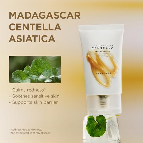 SKIN1004 Centella Soothing Cream - Korean Centella Asiatica Face Moisturizer for Sensitive Skin, 2.53 fl oz Avelisse