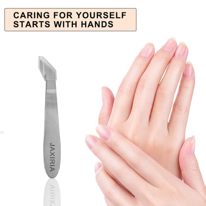 Mini Nail Cuticle Trimmer Kit – Stainless Steel Cuticle Nipper, Cutter, Pusher & Scraper for Hangnails (1 Pack)