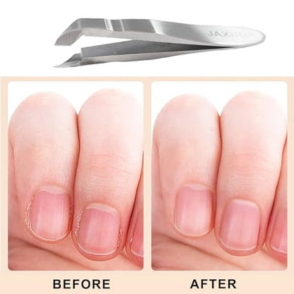 Mini Nail Cuticle Trimmer Kit – Stainless Steel Cuticle Nipper, Cutter, Pusher & Scraper for Hangnails (1 Pack)