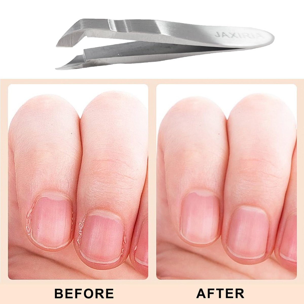 Mini Nail Cuticle Trimmer Kit – Stainless Steel Cuticle Nipper, Cutter, Pusher & Scraper for Hangnails (1 Pack) - görsel 4