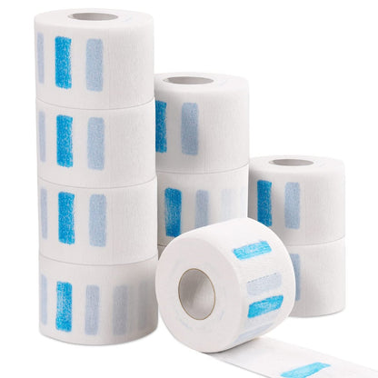 IOOROSE 10 Rolls Disposable Barber Paper Neck Strips - 1000 Count Professional Stretchy Paper Neck Bands for Hair Salons & Barber Shops Avelisse