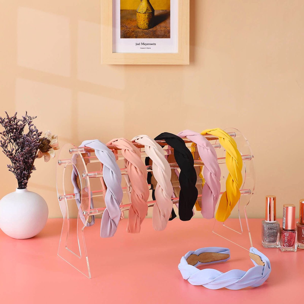 Clear Acrylic Headband Holder – 12 Slot Hairband Organizer & Display Stand for Women & Girls - görsel 7