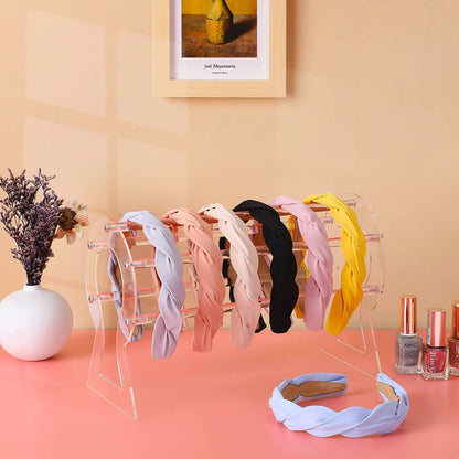 Clear Acrylic Headband Holder – 12 Slot Hairband Organizer & Display Stand for Women & Girls