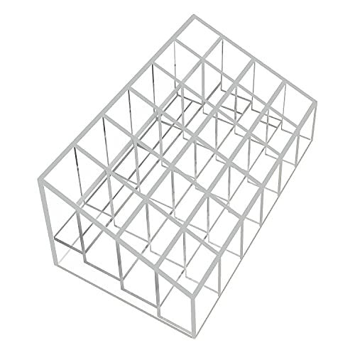 XINGLIAN 24 Slot Clear Acrylic Lipstick Holder - Rotating Lipstick Organizer for Cosmetics Avelisse