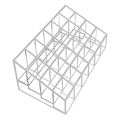 XINGLIAN 24 Slot Clear Acrylic Lipstick Holder - Rotating Lipstick Organizer for Cosmetics Avelisse