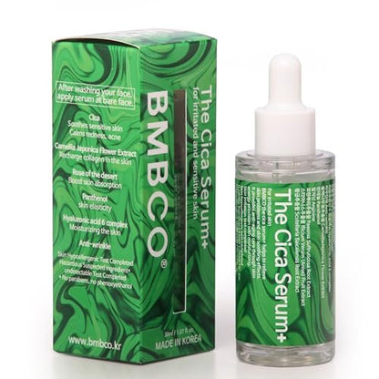 BMBCO The Cica Serum – Calming & Balancing Ampoule for Sensitive Skin | Vegan Korean Skincare with Tiger Grass – 30ml/1.01 fl oz