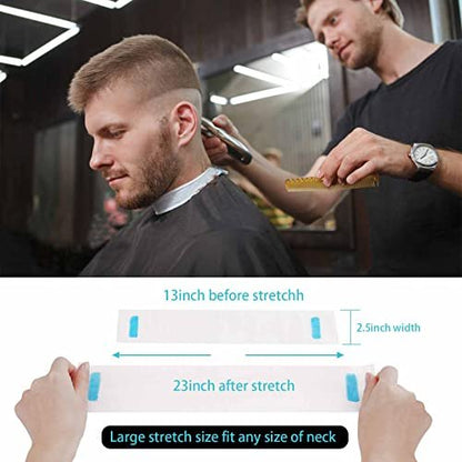 IOOROSE 5 Rolls Disposable Neck Strips for Barber Shop - Professional Stretchy Paper Hairdressing & Haircut Accessory Tool