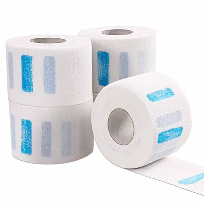 IOOROSE 5 Rolls Disposable Neck Strips for Barber Shop - Professional Stretchy Paper Hairdressing & Haircut Accessory Tool