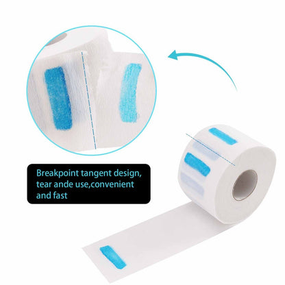 IOOROSE 5 Rolls Disposable Neck Strips for Barber Shop - Professional Stretchy Paper Hairdressing & Haircut Accessory Tool