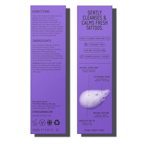 Stories & Ink Tattoo Care Aftercare Cream – Soothing Moisturizer for Fresh Tattoos, Ultra-Gentle Healing Balm, Fragrance-Free, 2 Fl Oz Avelisse
