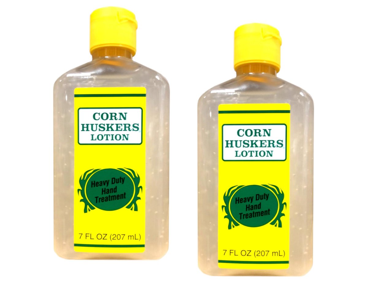 Corn Huskers Hand Lotion for Dry, Cracked Hands - Fast Absorbing, Non-Greasy Protective Barrier Cream, Moisturizer for Rough Skin & Calluses, Intense Relief for Men and Women, 7 Fl Oz (Pack of 2) Avelisse