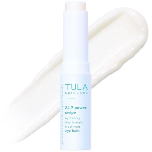 TULA 24-7 Power Swipe Hydrating Eye Balm - Dark Circle Treatment, Instant Brightening, Portable 0.23oz Avelisse