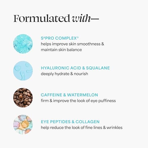 TULA 24-7 Power Swipe Hydrating Eye Balm - Dark Circle Treatment, Instant Brightening, Portable 0.23oz Avelisse