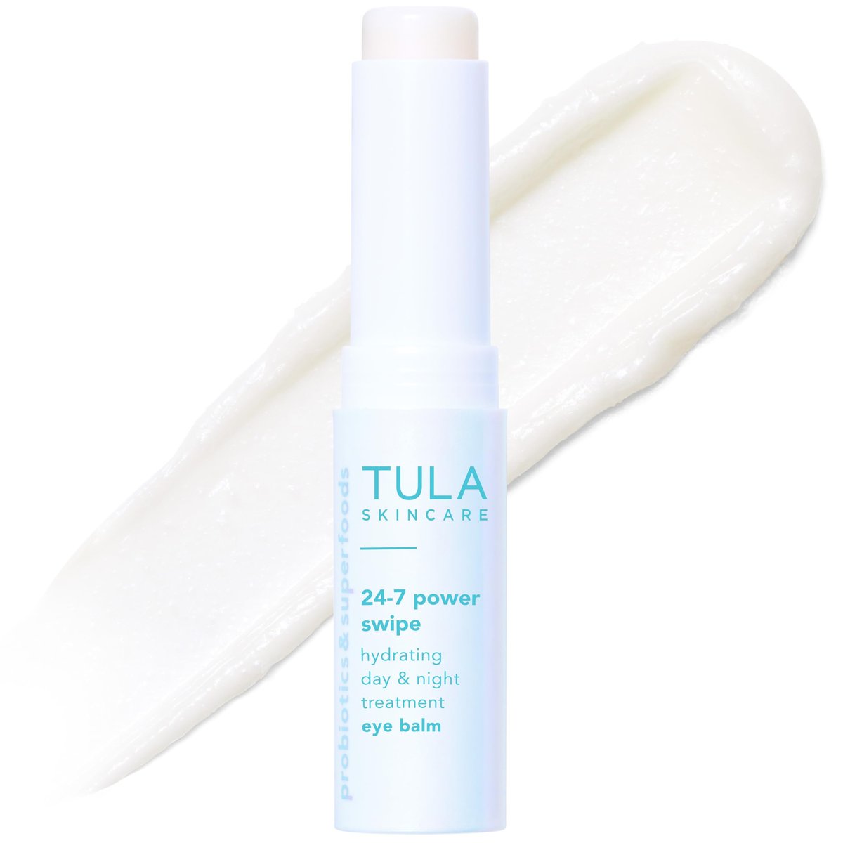 TULA 24-7 Power Swipe Hydrating Eye Balm - Dark Circle Treatment, Instant Brightening, Portable 0.23oz Avelisse