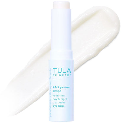 TULA 24-7 Power Swipe Hydrating Eye Balm - Dark Circle Treatment, Instant Brightening, Portable 0.23oz Avelisse