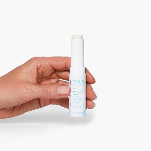 TULA 24-7 Power Swipe Hydrating Eye Balm - Dark Circle Treatment, Instant Brightening, Portable 0.23oz Avelisse