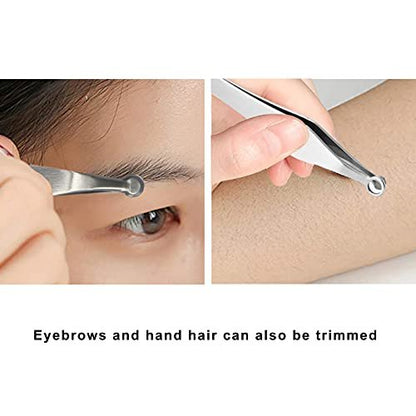 jaxiria Stainless Steel Nasal Hair Trimmer – Precision Nose & Ear Hair Clippers for Men & Women (1 Pack) Avelisse