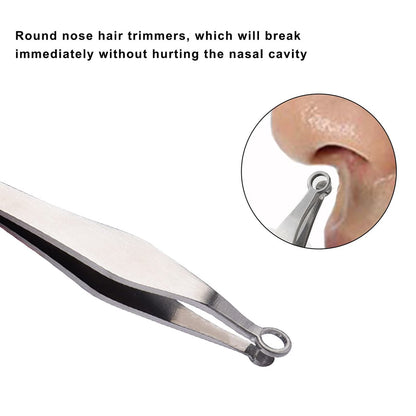 jaxiria Stainless Steel Nasal Hair Trimmer – Precision Nose & Ear Hair Clippers for Men & Women (1 Pack) Avelisse