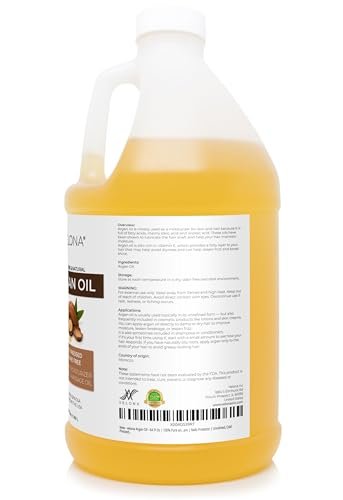 velona 100% Pure Argan Oil - 64 Fl Oz | Cold Pressed, Unrefined Morocco Oil for Hair, Skin, Face & Nails Avelisse